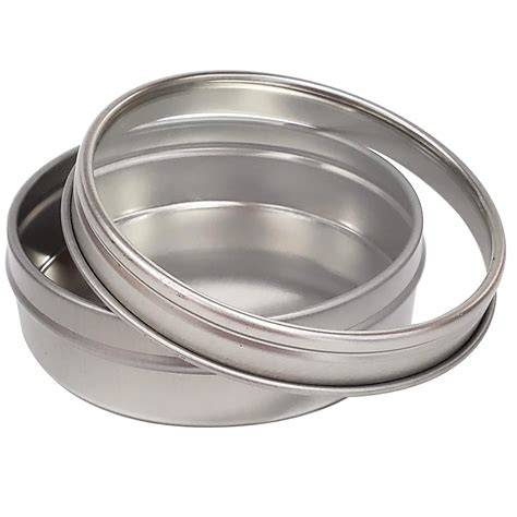 round tin container with lid